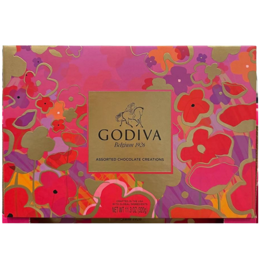 Godiva Premium Assortment 27 Chocolates Limited Edition Spring Gift Box 11.3 Oz