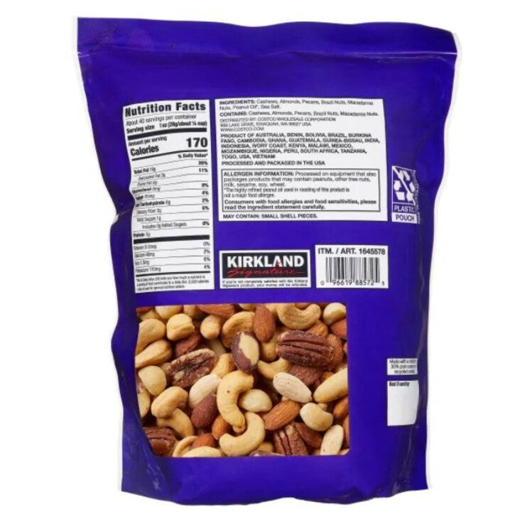 Kirkland Signature Extra Fancy Salted Mixed Nuts 2.5 Lbs.