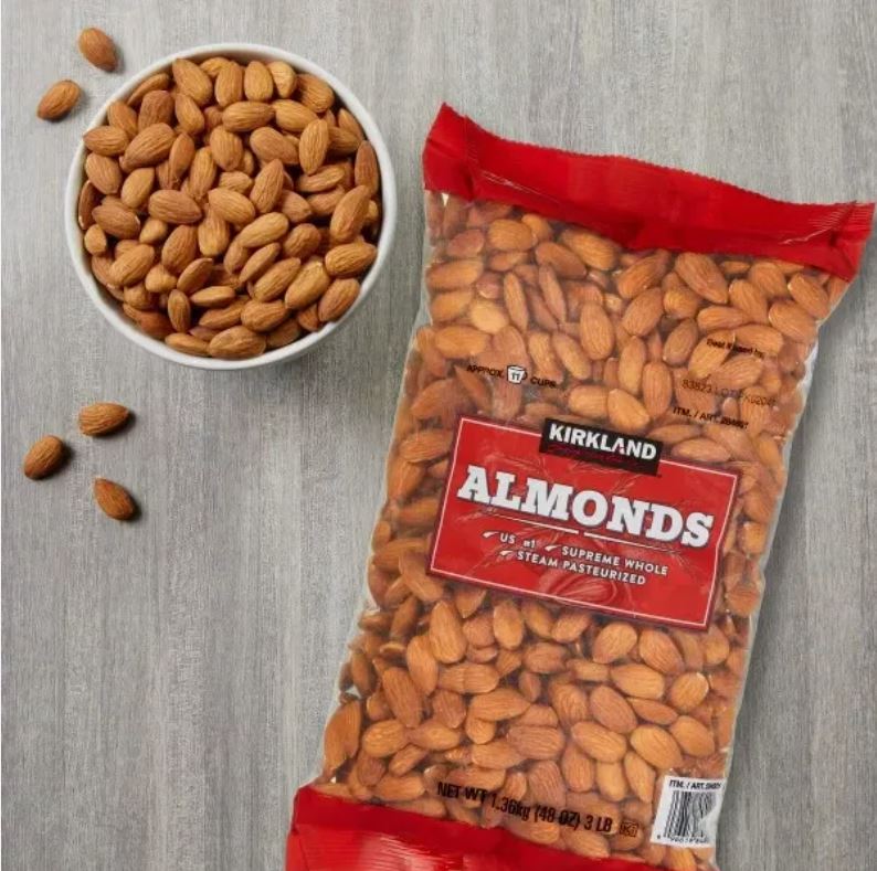 Kirkland Signature Supreme Whole Almonds, 3 Lbs.