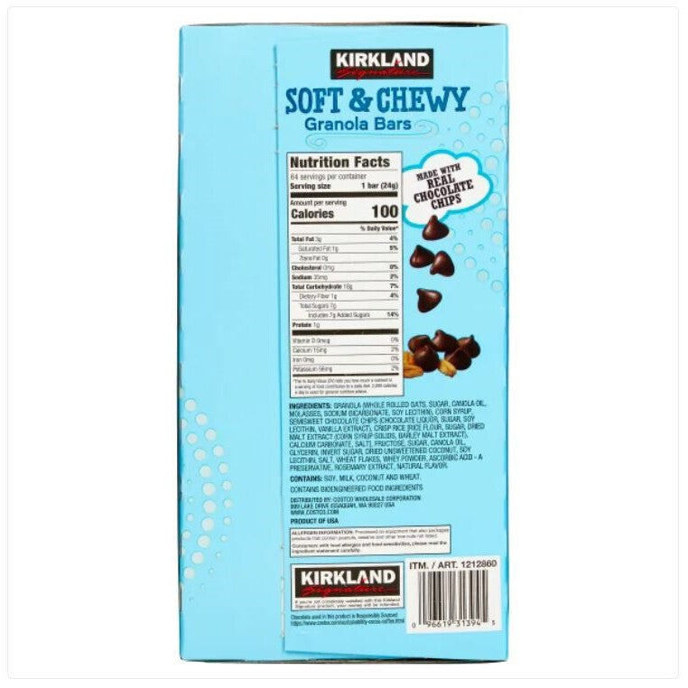 Kirkland Soft & Chewy Protein bars 64 ct