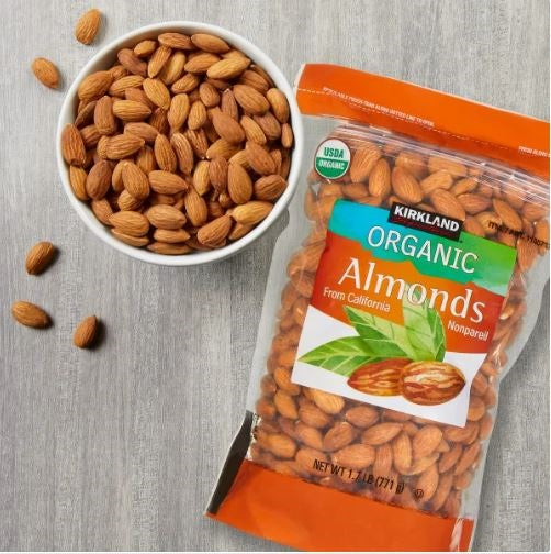 Kirkland Signature Organic Almonds, 1.7 Pounds