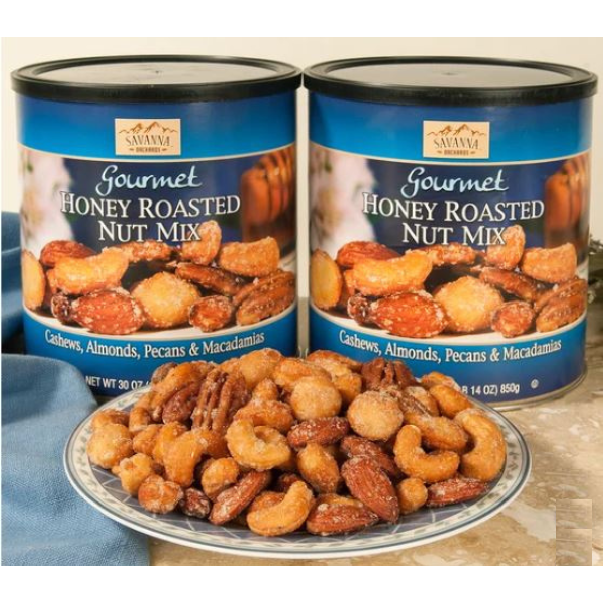Savanna Orchards Gourmet Honey Roasted Nut Mix – 30 oz