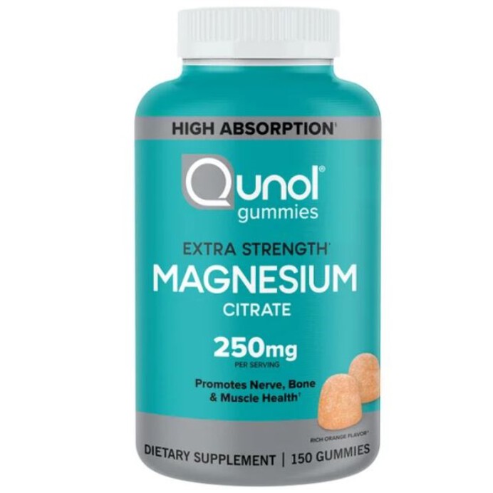 Qunol Magnesium Extra Strength 250 mg, 150 Gummies