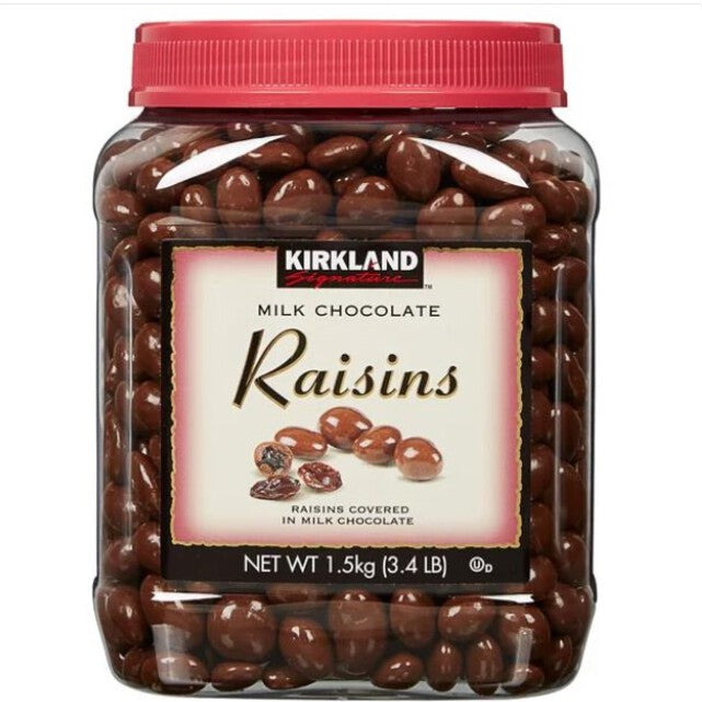 Kirkland Signature Milk Chocolate Covered Raisins 3.4 LB