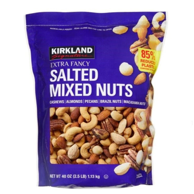 Kirkland Signature Extra Fancy Salted Mixed Nuts 2.5 Lbs.