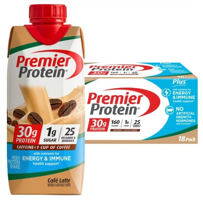 Premier Protein Protein Shake,30g Protein, 1g Sugar, 11 fl oz 18 Pack