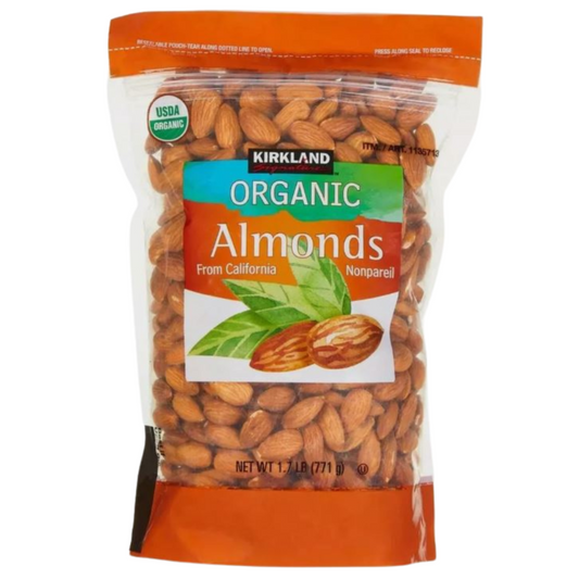 Kirkland Signature Organic Almonds, 1.7 Pounds