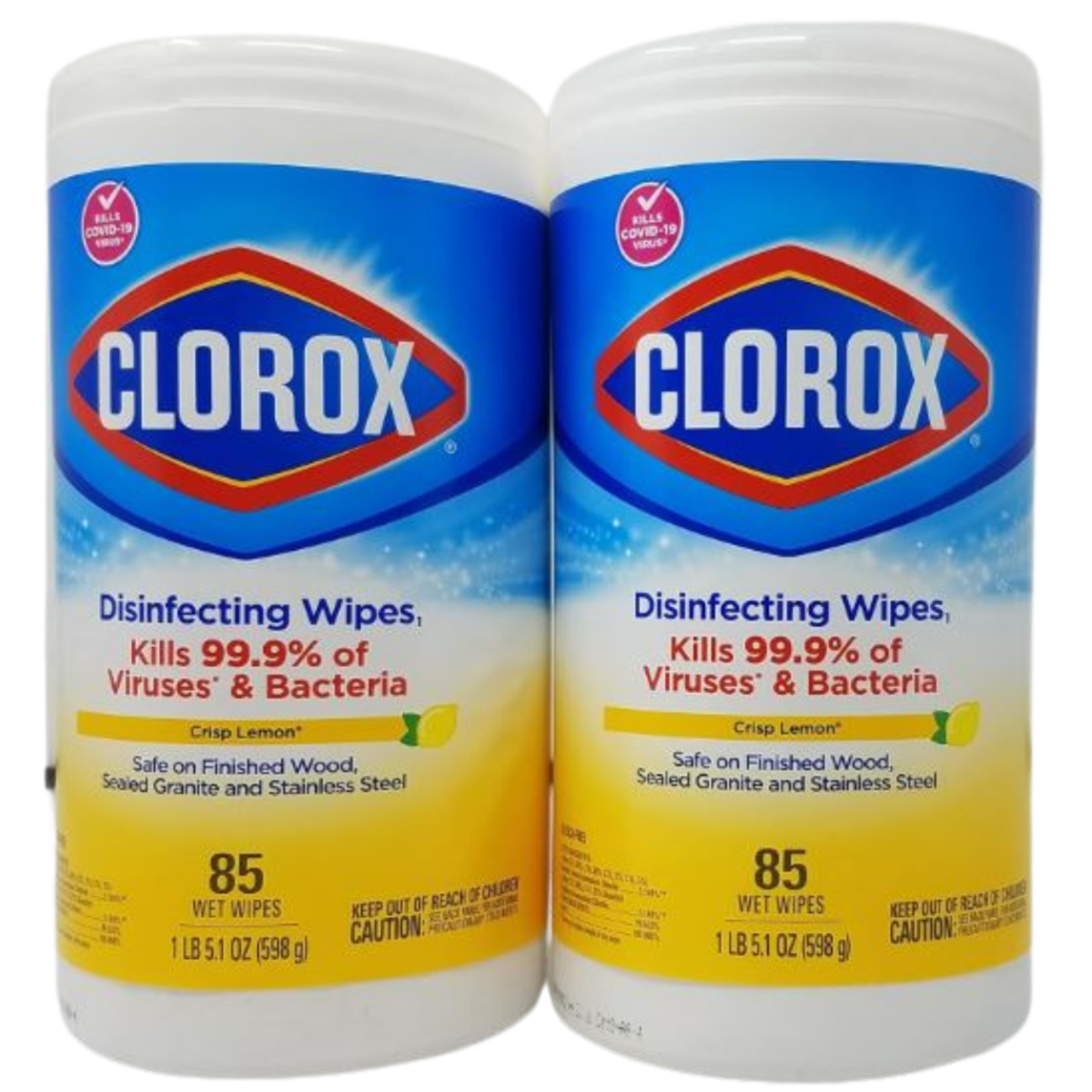 Clorox Disinfecting Wipes, Crisp Lemon, Fresh Scent 85 Wipes