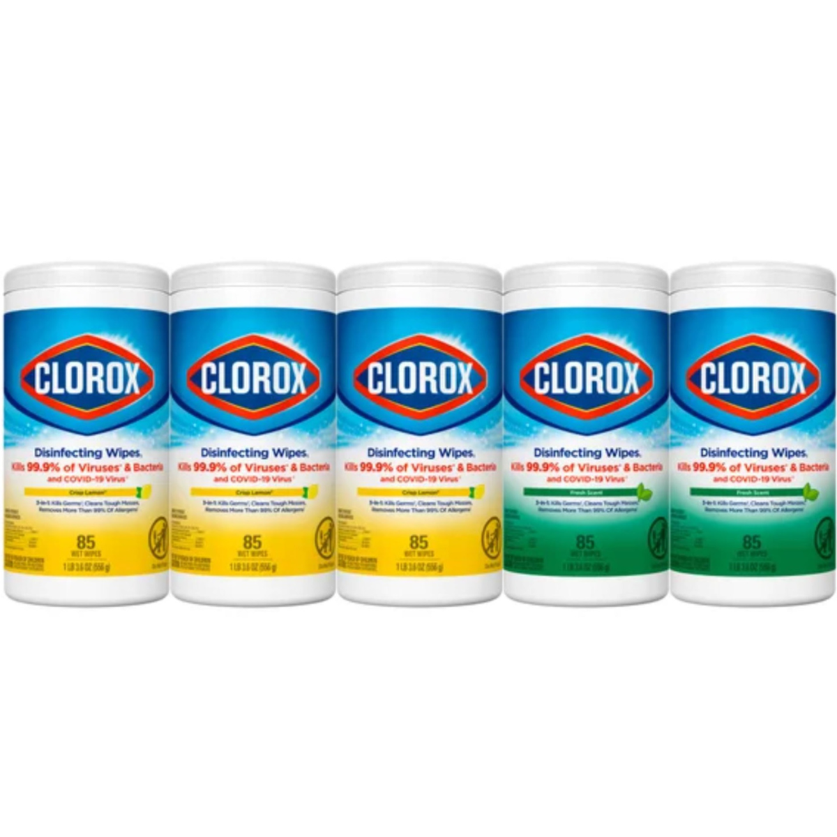 Clorox Disinfecting Wipes, Crisp Lemon, Fresh Scent 85 Wipes